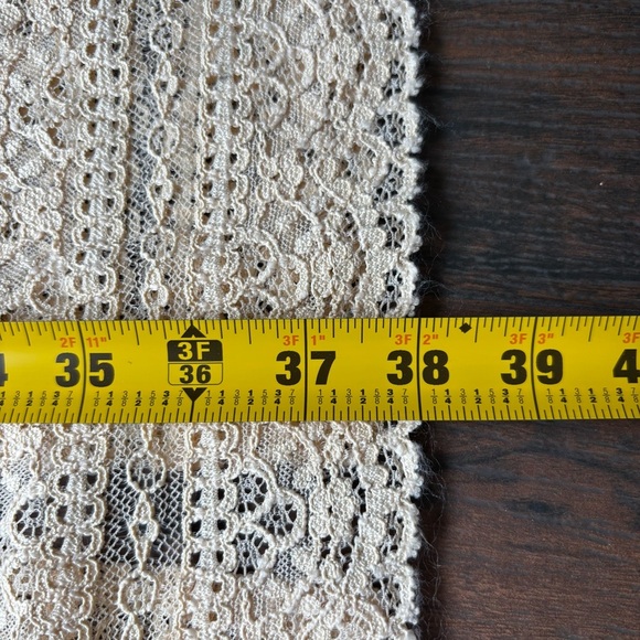 Zara Women's Cream Lace Shift Midi Dress Size Medium - Picture 4 of 5